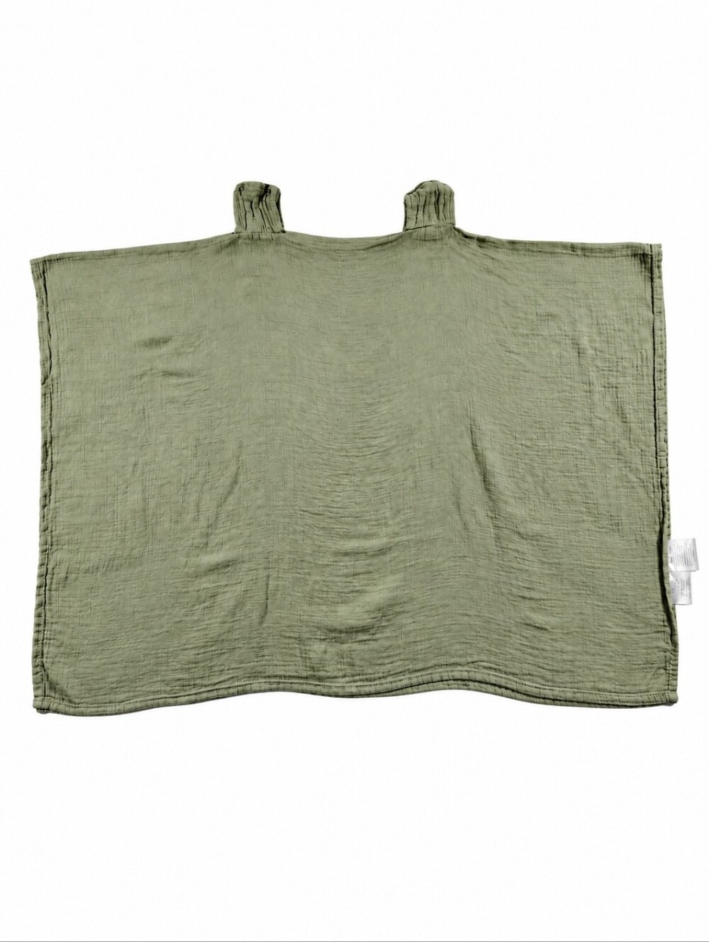 Comfy Cubs Sage Green Muslin Baby Car Seat Cover Bamboo Cotton Canopy
